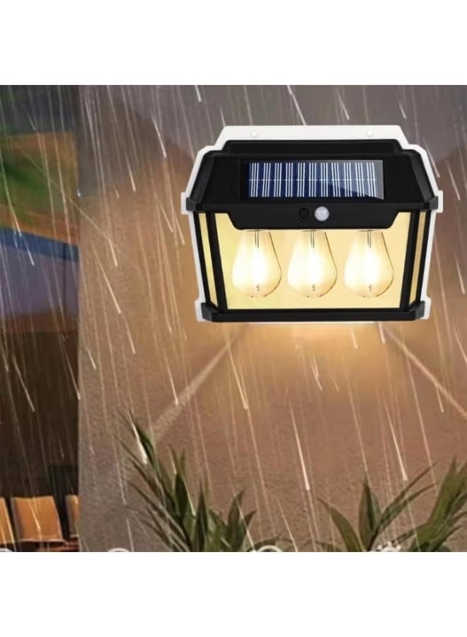 ELTRAZONE HW 999-3W Solar Interaction Wall Lamp - Motion Sensor LED Outdoor Waterproof Light for Garden, Pathway, Porch, Yard, Security, and Energy-Saving Illumination - Image 3